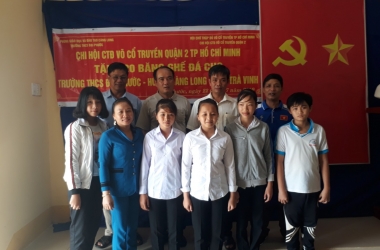 Tặng 20 Băng Ghế Đá Trường THCS Đại Phước, Càng Long, Trà Vinh 22/07/2019